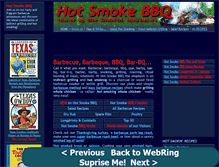 Tablet Screenshot of hotsmokebbq.com